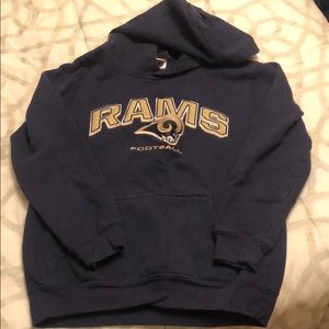 Los Angeles Rams NFL football hoodie, size 10-12